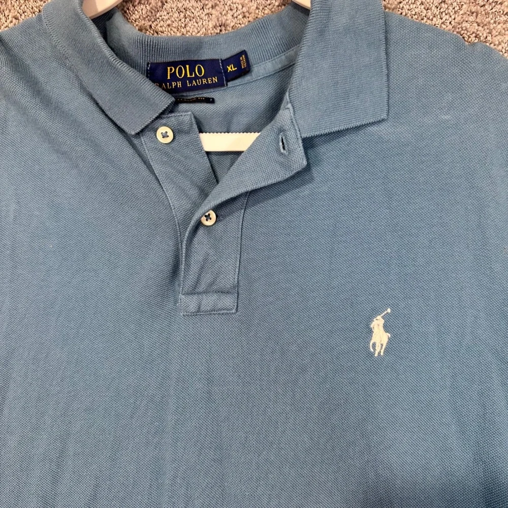 Polo‎ Ralph Lauren Classic Fit Blue Polo Shirt Mens XL Short Sleeve Cotton